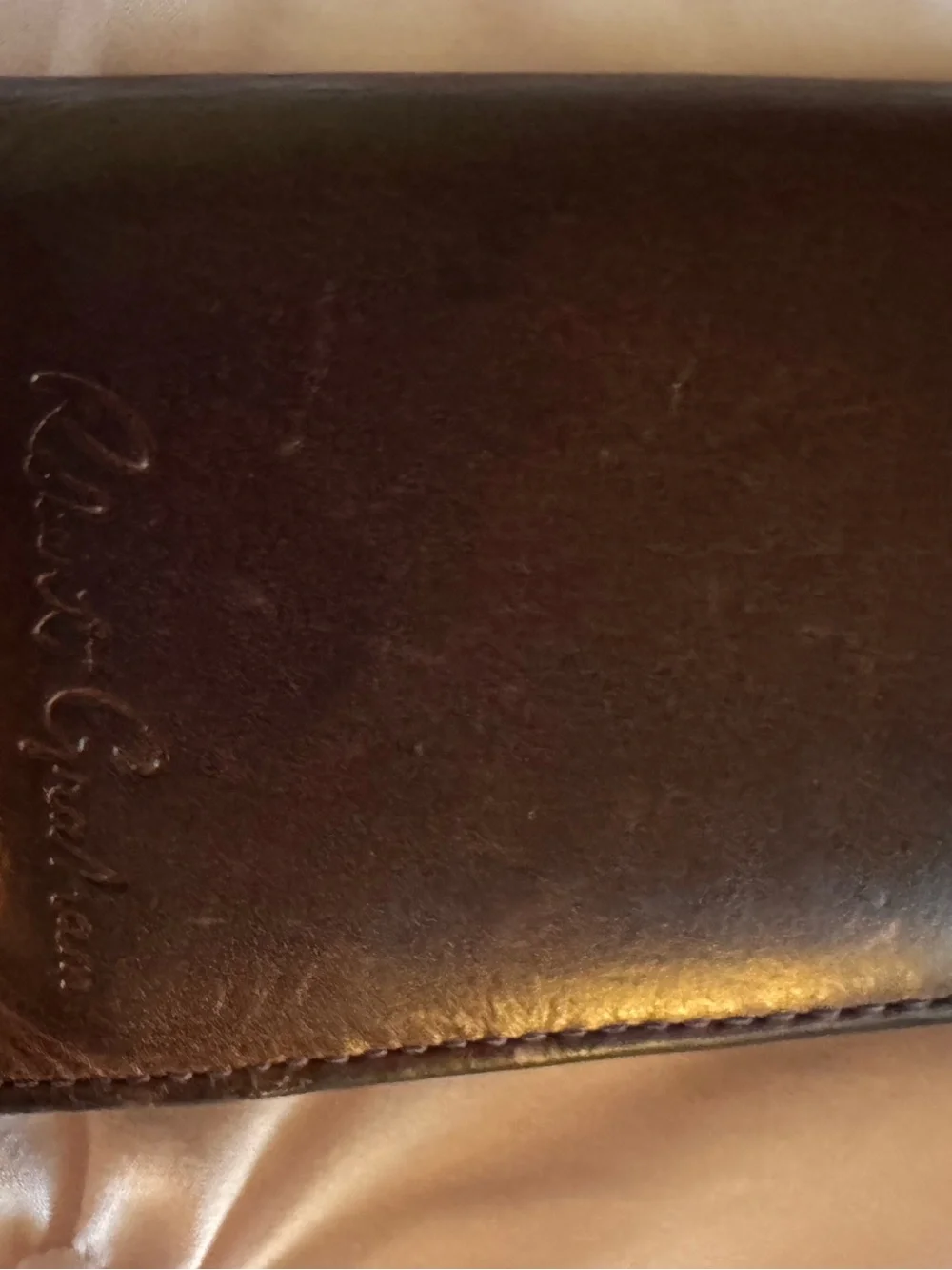 Robert Graham Blue Patterned Leather Card Holder